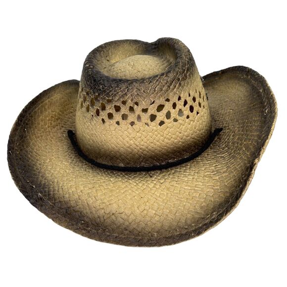 Olive and Pique Rhinestone Paper Rancher Cowboy Hat Country Western Women\'s OS main image 10